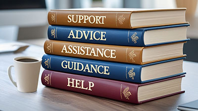 Leonardo_Phoenix_10_A_modern_desk_holds_a_stack_of_five_hardco_3